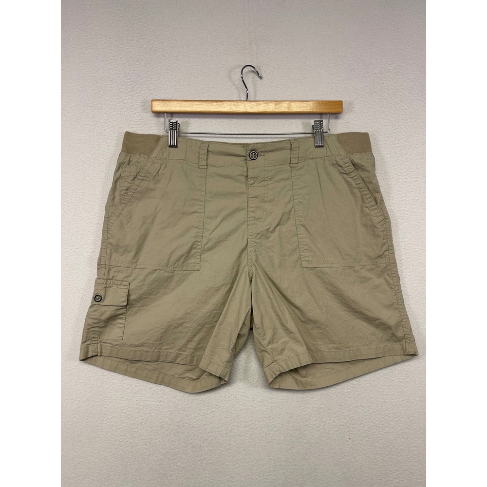 Gorpcore Outdoor Dash Womens L Khaki Tan Utility Cargo Shorts